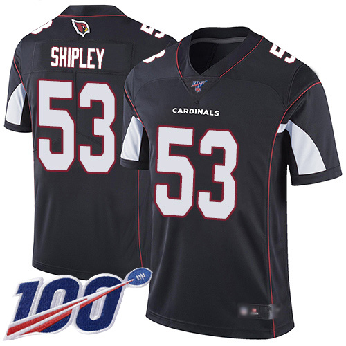 Arizona Cardinals Limited Black Men A.Q. Shipley Alternate Jersey NFL Football 53 100th Season Vapor Untouchable